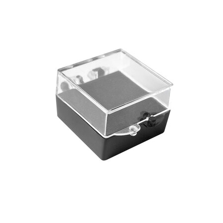 Kunststof bewaardoosje voor pin 28x28mm - per stuk