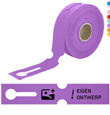 HDPE Sleufetiketten 260x50mm met eigen ontwerp - 100 etiketten