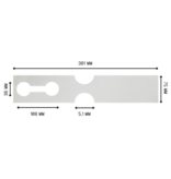 CombiCraft HDPE sleufetiketten Giant 381x75mm met eigen ontwerp - 100 etiketten