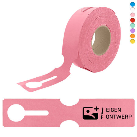 CombiCraft HDPE sleufetiketten 273.5x59mm met eigen ontwerp - 100 etiketten