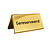Aluminium gereserveerd bordje Elegant 100x55mm goud