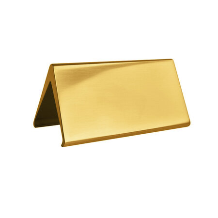 Blanco aluminium tafelbordje Elegant 100x55mm goud - per stuk