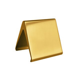 Blanco aluminium tafelbordje Elegant 50x55mm goud - per stuk