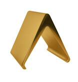 Blanco aluminium tafelbordje Elegant 50x55mm goud - per stuk