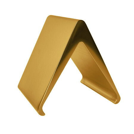 Blanco aluminium tafelbordje Elegant 50x55mm goud - per stuk