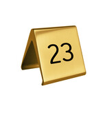 Aluminium tafelnummer Elegant 50x55mm goud - per stuk