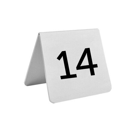 CombiCraft Tafelnummer Otto 60x60mm aluminium - per stuk