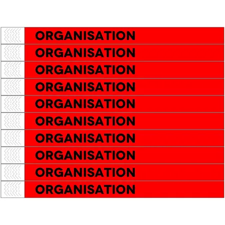 Organisation Tyrex Polsbandjes - per 100 stuks
