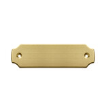 CombiCraft Blanco messing deurbordje 100x28mm met gaten - per stuk
