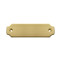 Blanco messing deurbordje 100x28mm