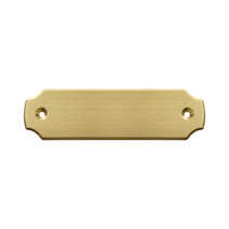 Blanco messing deurbordje 100x28mm