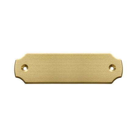 CombiCraft Blanco messing deurbordje 100x28mm met gaten - per stuk
