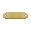 CombiCraft Blanco messing deurbordje 100x28mm met gaten - per stuk