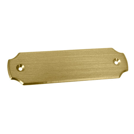 CombiCraft Blanco messing deurbordje 100x28mm met gaten - per stuk
