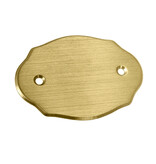 Messing deurbordje 75x50mm met nummer - per stuk