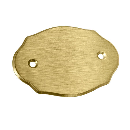 Messing deurbordje 75x50mm met nummer - per stuk