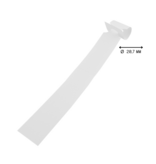 Blanco sleufetiketten 250x25mm voor laserprinters wit - per 200 etiketten