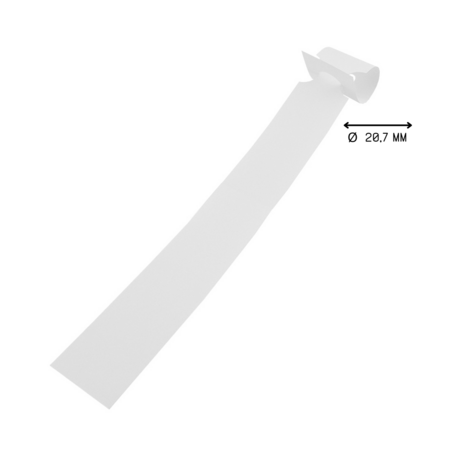 Blanco sleufetiketten 250x25mm voor laserprinters wit - per 200 etiketten