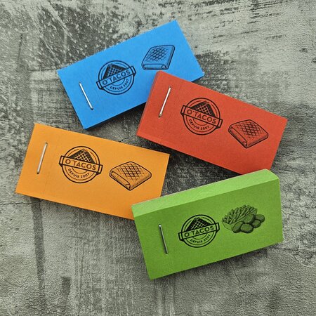 Consumptiebon 50x30mm met eigen ontwerp - 50 bonnen per boekje - per 3150 bonnen
