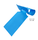 HDPE sleufetiketten 273,5x80mm met nummer blauw - 100 etiketten