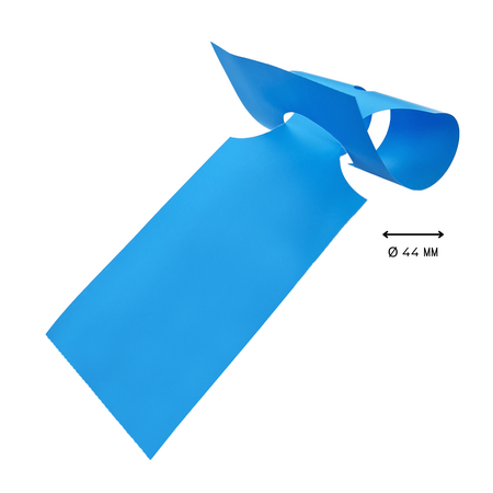HDPE sleufetiketten 273,5x80mm met nummer blauw - 100 etiketten