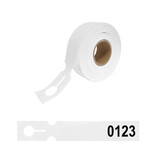 CombiCraft HDPE Sleufetiketten 215x35mm met nummer wit - 100 etiketten