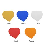 CombiCraft Hartje plastic munten 40x40mm met jouw eigen ontwerp - per 100 stuks
