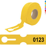 CombiCraft HDPE sleufetiketten 273,5x59mm met nummering - 100 etiketten