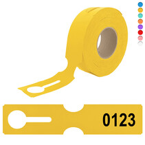 Sleufetiketten 273,5x59mm met nummer