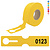 Sleufetiketten 273,5x59mm met nummer