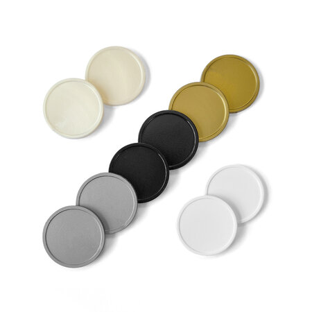 CombiCraft Luxe kleurenmix blanco plastic munten Ø29mm - per 500 stuks