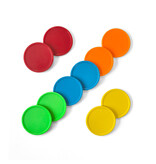 CombiCraft Basis kleurenmix blanco plastic munten Ø29mm - per 500 stuks