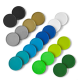 CombiCraft Ocean kleurenmix blanco plastic munten Ø29mm - per 1000 stuks