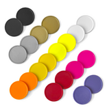 CombiCraft Sunset kleurenmix blanco plastic munten Ø29mm - per 1000 stuks