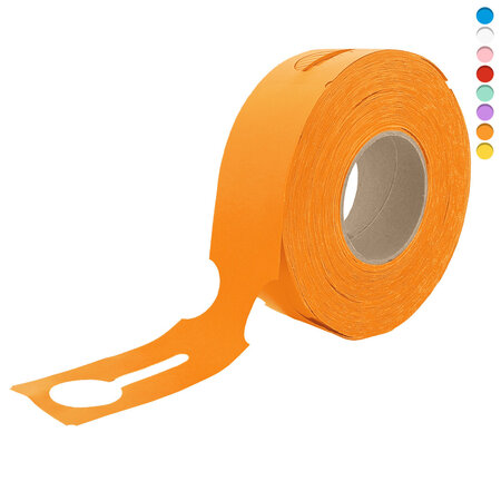 CombiCraft Blanco sleufetiketten groot 273,5x59mm voor thermal transferprinters op rol - per 500 stuks