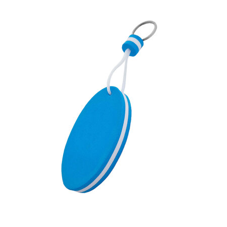 Blanco drijvende sleutelhanger 50x90mm blauw - per stuk