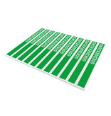 PET etiketten goedgekeurd 210x25,4mm - 110 etiketten