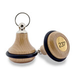 CombiCraft Houten hotel sleutelhanger Belly Wood lichtbruin blanco of met gravering - per 1 stuk