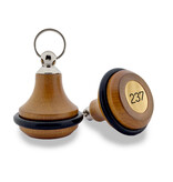 CombiCraft Kersenhouten hotel sleutelhanger Belly Wood blanco of met gravering - per stuk