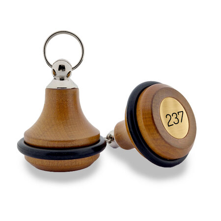 CombiCraft Kersenhouten hotel sleutelhanger Belly Wood blanco of met gravering - per stuk