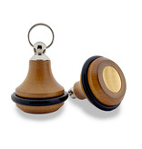 CombiCraft Kersenhouten hotel sleutelhanger Belly Wood blanco of met gravering - per stuk