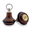 CombiCraft Houten hotel sleutelhanger Belly Wood donkerbruin blanco of met gravering - per stuk
