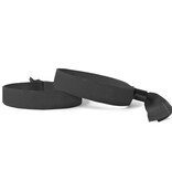 Blanco textiel polsbandjes met cap-lock sluiting - 100 stuks