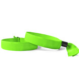 Blanco textiel polsbandjes met cap-lock sluiting - 100 stuks