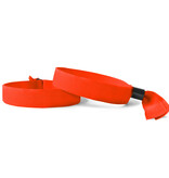Blanco textiel polsbandjes met cap-lock sluiting - 100 stuks