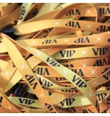 VIP textiel polsbandjes met cap-lock sluiting - 100 stuks