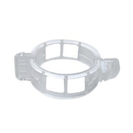 Plantenbinders of plantenklemmen van kunststof 21x26mm transparant - per 10 stuks