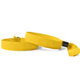 CombiCraft Blanco textiel polsbandjes met cap-lock sluiting - 100 stuks