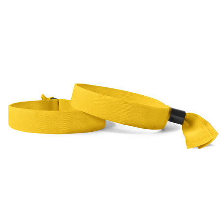 CombiCraft Blanco textiel polsbandjes met cap-lock sluiting - 100 stuks