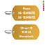 CombiCraft Hondentag aluminium groot 50x28mm met tekst - per stuk
